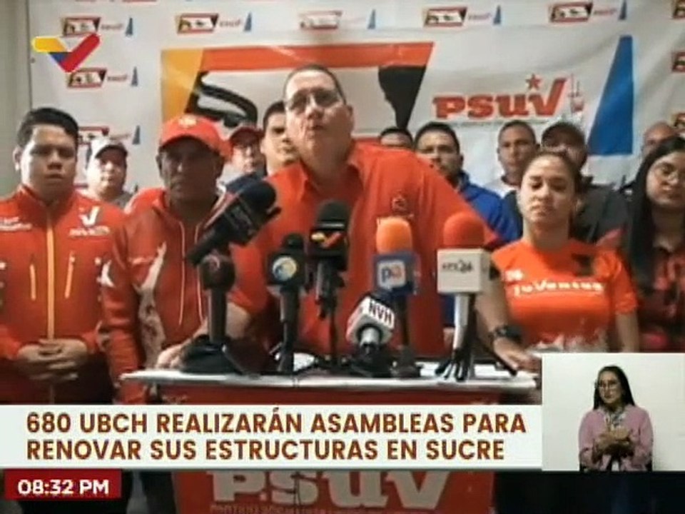 PSUV en Sucre realizará proceso de postulación de los equipos estadales, municipales y parroquiales