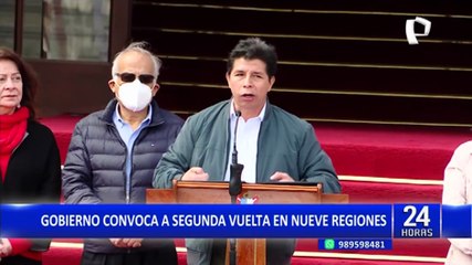 Gobierno convoca segunda vuelta de elecciones en 9 regiones del país