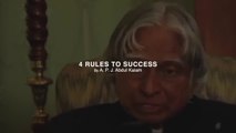 4 True Rules To Success | A. P. J. Abdul Kalam | Motivational speech