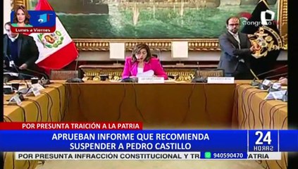 Download Video: Pedro Castillo: Subcomisión de Acusaciones Constitucionales aprobó denuncia por traición a la patria