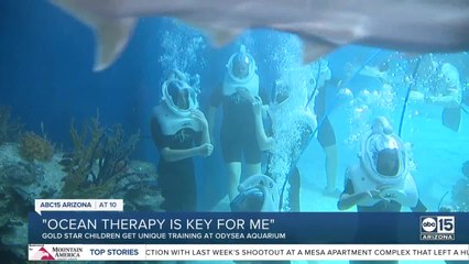 Veteran families come to the desert to learn about the ocean