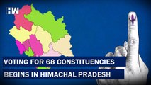 Voting In 68 Constituencies Begins In Himachal Pradesh  | Congress | BJP |