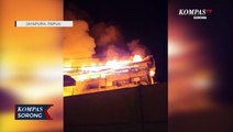Puluhan Lapak Dan Rumah Rusun di Pasar Inpres Jayapura Ludes Terbakar