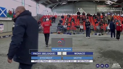 FINALE COUPE D'EUROPE DES CLUBS 2022 - MONACO VS PACHY T à T 2