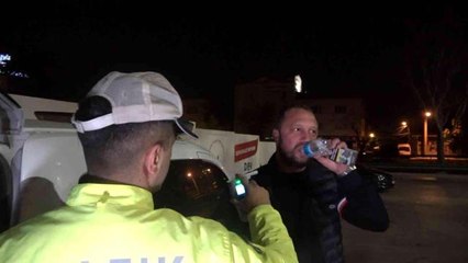 Alkollü çıkmamak için dakikalarca su içti; 1,34 promil alkollü çıktı