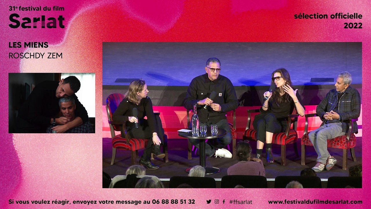 Film "Les miens" de Roschdy Zem, le débat d'après projection à Sarlat