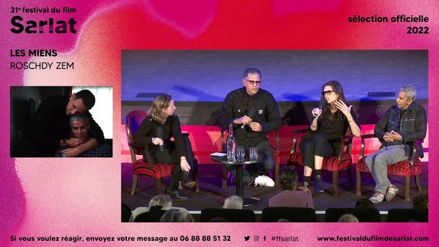 Film Les miens de Roschdy Zem, le débat d'après projection à Sarlat