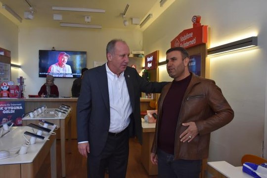 Memleket Partisi Genel Başkanı İnce Şırnak'ta esnafı ziyaret etti