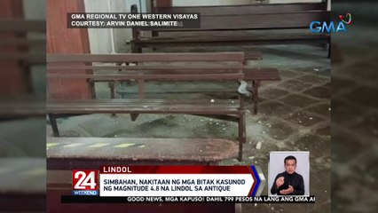 Simbahan, nakitaan ng mga bitak kasunod ng magnitude 4.8 na lindol sa Antique | 24 Oras Weekend