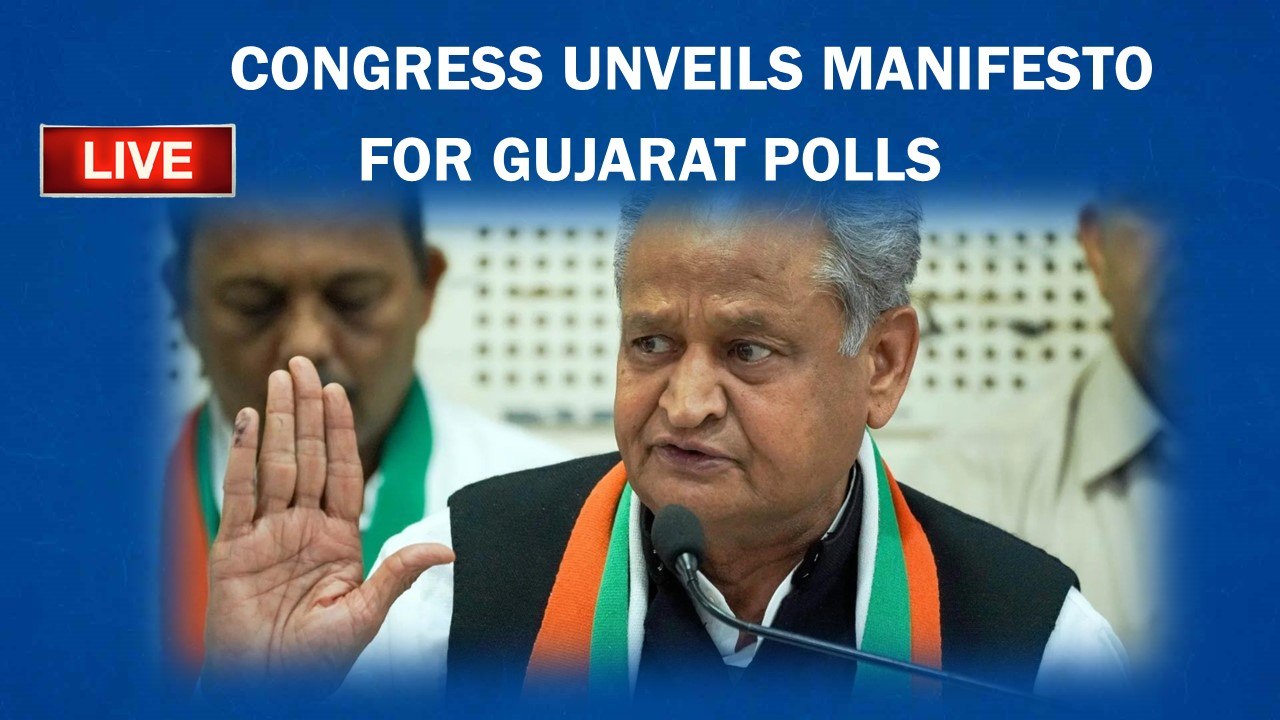 Congress Unveils Manifesto For Gujarat Polls |...