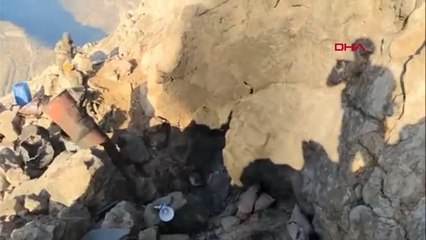 MSB: BİR MAĞARADA TESPİT EDİLEN 5 TERÖRİST TESLİM OLDU