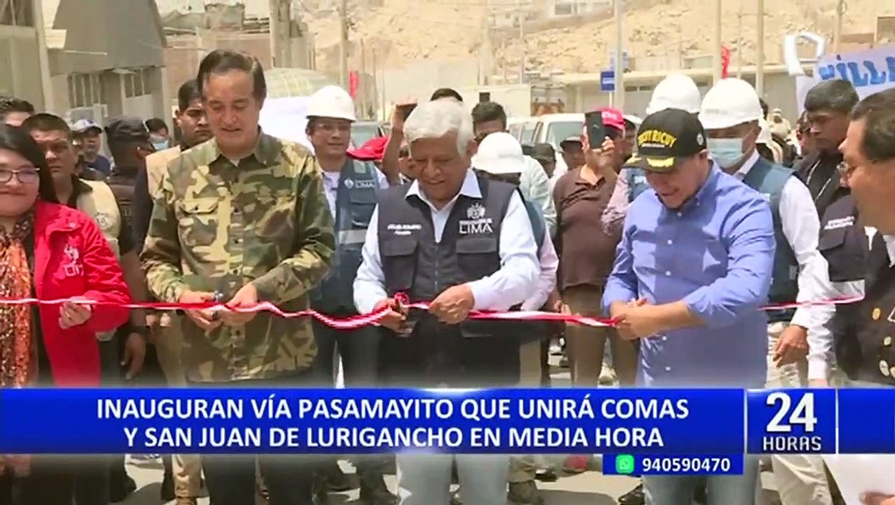Vía Pasamayito: inauguran obra que conectará Comas y SJL en 30 minutos
