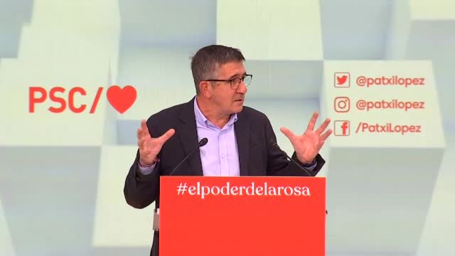 Patxi López: El PP es la gasolina para la vida política en Cataluña y los socialistas somos extintor