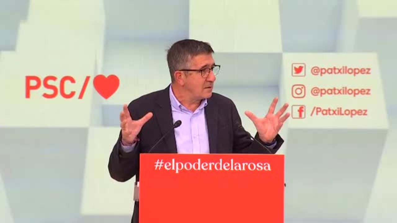 Patxi López: "El PP es la gasolina para la vida política en Cataluña y los socialistas somos extintor"