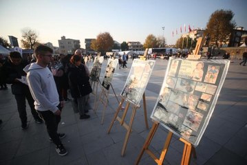 Düzce'de depremin izleri fotoğraf sergisinde