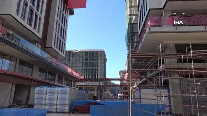 Bakan Kurum, yapım aşamasındaki Belediye Bloklarını inceledi