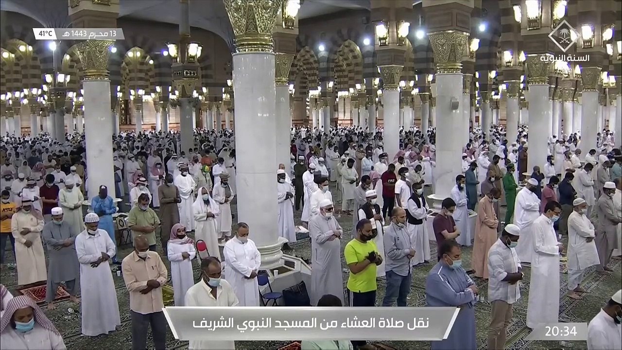 صلاة العشاء من #المسجد_النبوي بـ #المدينة_المنورة - السبت 14430113هـ