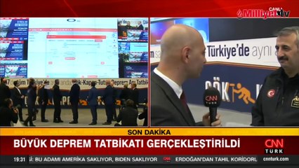Tatbikatı sonrası CNN TÜRK'e konuşan AFAD Başkanı Yunus: Tatbikatlar devam edecek