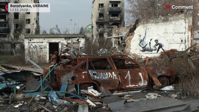 Бэнкси подтвердил авторство граффити в Бородянке