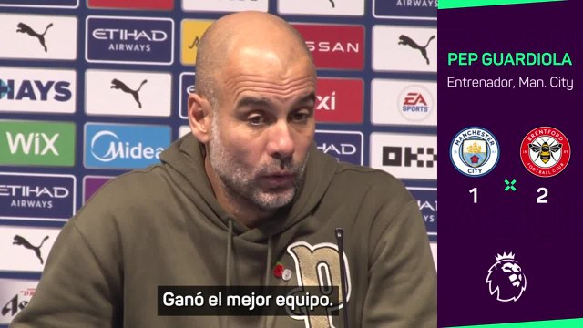 Muy pocos hacen esto en rueda de prensa tras un batacazo: escuchen a Guardiola...