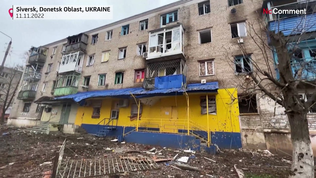 Watch: war-weary Ukrainians chop wood in order to 'survive' winter