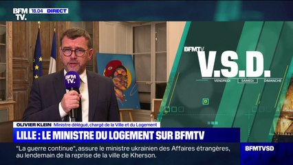 Lille: "L'immeuble n'avait pas de désordre apparent", assure Olivier Klein, ministre délégué à la Ville et au Logement