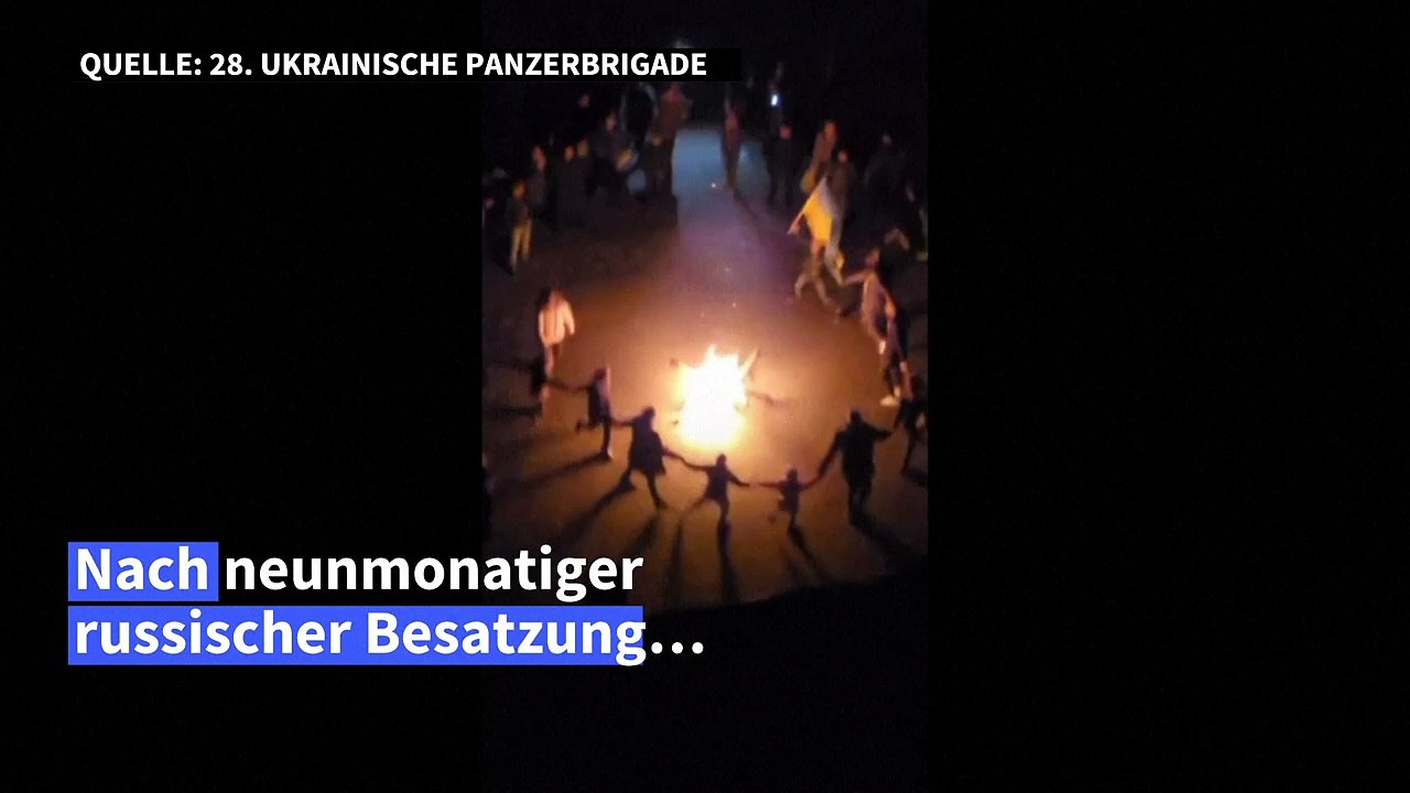 Ukraine: Tanz und Gesang im befreiten Cherson