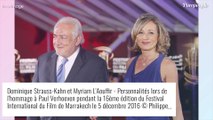 Dominique Strauss-Khan très bronzé au côté de sa femme dans la nuit de Marrakech