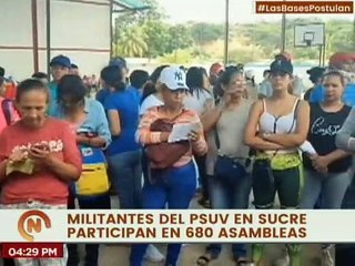 Скачать видео: Militancia del PSUV participa en el proceso de postulación para equipos parroquiales en Sucre