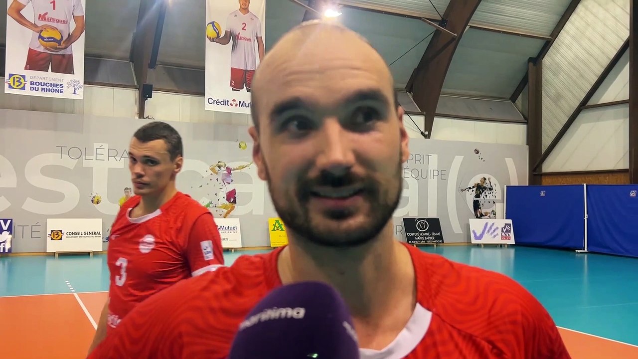 Interview maritima: Raphaël Attié après la victoire de Martigues Volley contre Nancy