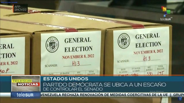 teleSUR Noticias 17:30 12-11: En EE.UU., los demócratas están a un paso de controlar el senado