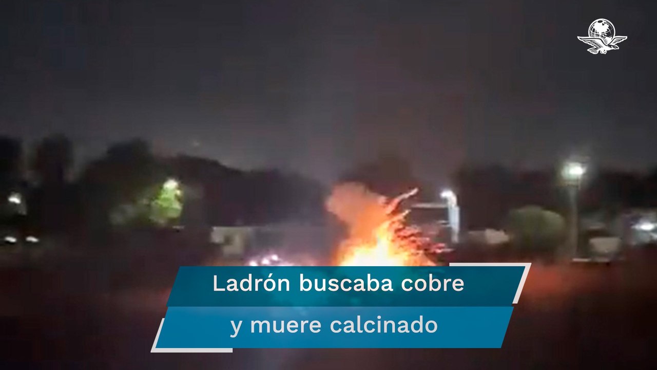 Muere electrocutado al intentar robar cables de...