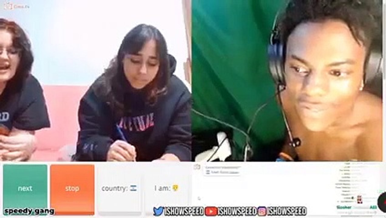 IshowSpeed Roasts 2 ️sraeli girls for Palestine!! #ishowspeed #omegle