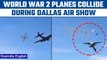 Dallas air show crash: 6 people feared dead as two World War 2 plans collide midair | Oneindia News