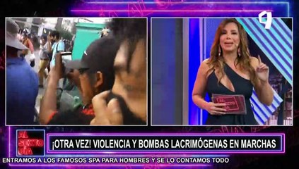 “La toma de Lima”:  Violencia, bombas lacrimógenas y desnudos en marcha