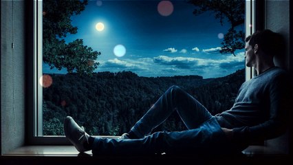 Night Ambience with soft Piano Music Background - Musik Pengantar Tidur