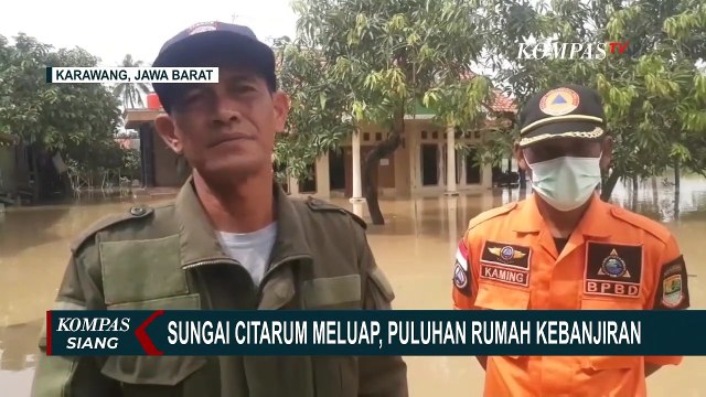 Sungai Citarum Meluap Imbas Curah Hujan yang Tinggi, Puluhan Rumah Warga Terendam Banjir!