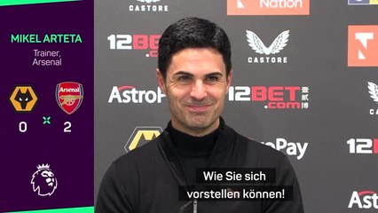 Arteta freut sich über das Tor von Toney