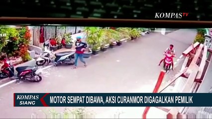 Motor Sempat Dibawa, Aksi Curnamor Berhasil Digagalkan Sang Pemilik Motor!