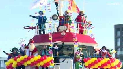 Watch: Dutch volunteers portray 'Black Pete' character using blackface