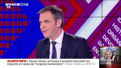 Olivier Véran sur l'Ocean Viking: "La France ne serait plus la France si elle n'agissait pas comme elle l'a fait"