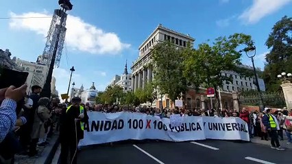 Manifestación en Madrid contra "la destrucción de la sanidad pública"