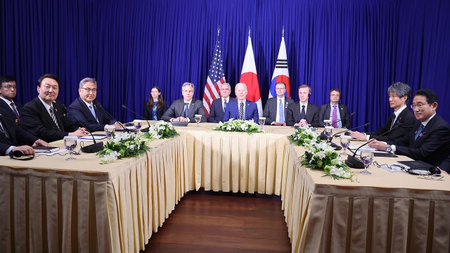 한미일 정상 공동성명 채택... 대북 확장억제 강화 / YTN