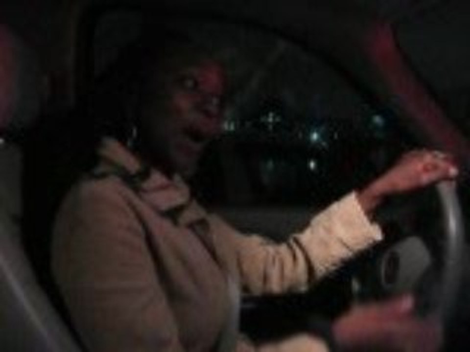 in the traffic,going to sew york