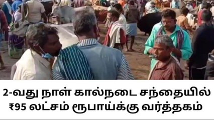 அந்தியூர்: ரூ 95 லட்சம் ரூபாய்க்கு மாடுகள் விற்பனை!