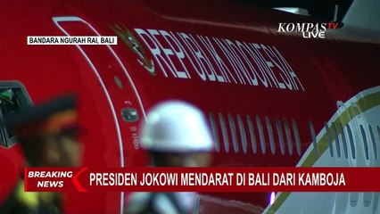 Detik-Detik Kedatangan Presiden Jokowi dan Ibu Iriani di Bali