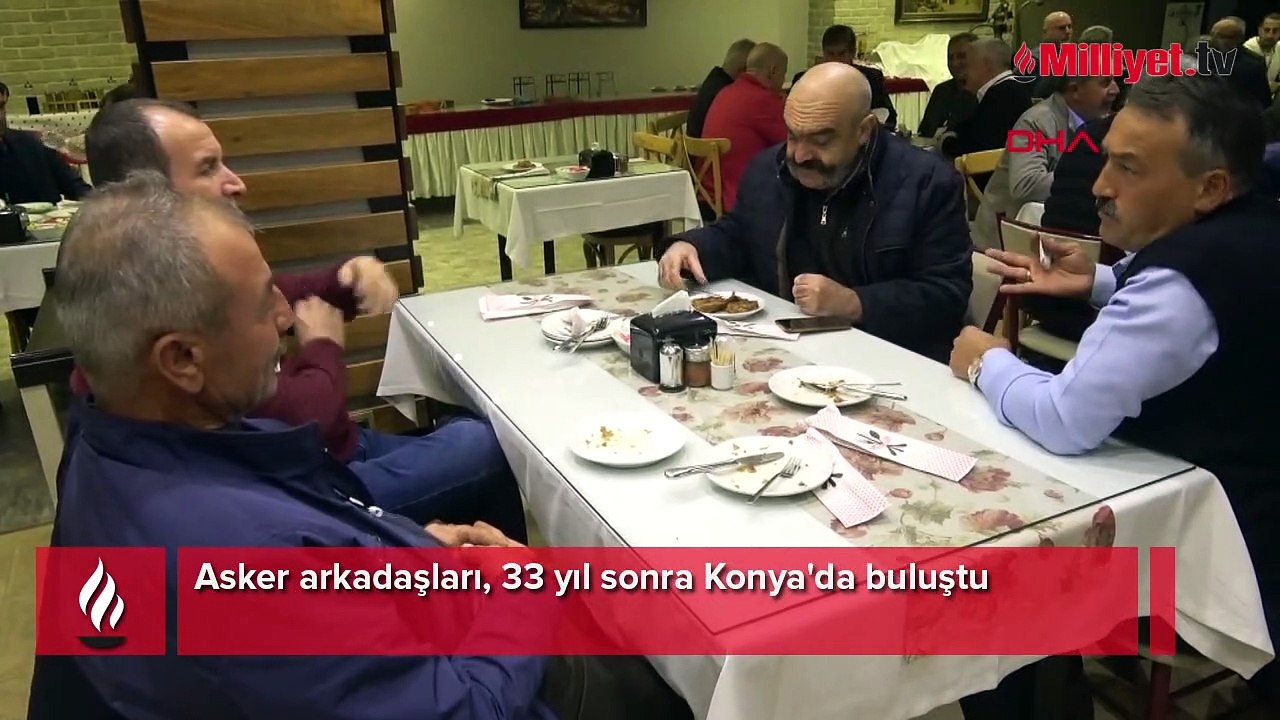 Asker arkadaşları, 33 yıl sonra Konya'da buluştu