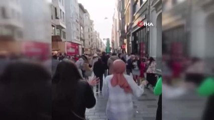 Taksim'deki patlama anı güvenlik kamerasına yansıdı