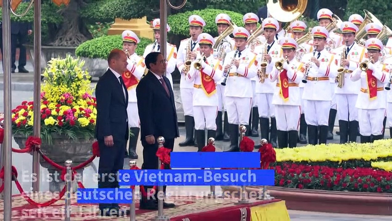 Bundeskanzler Scholz in Vietnam eingetroffen