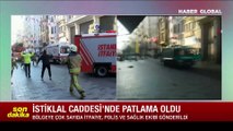 İstiklal Caddesi'nde patlama: Can kaybı ve yaralılar var